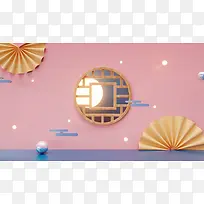 国潮，C4D，微场景，中国风