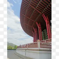 雁栖湖 会展中心 红色 建筑