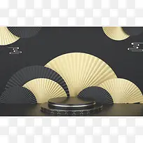C4D，黑金，舞台，高端