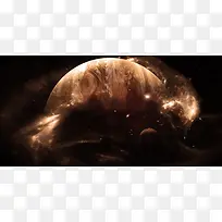 高级感背景 星球 夜空 宇宙 科幻风