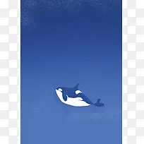 蓝鲸鱼自然大海