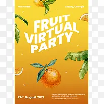 橙子 海报 封面 水果 促销 画册