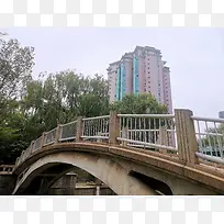 河边拱桥 住宅