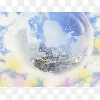 光圈中的一片地方