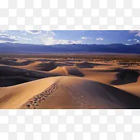 沙漠，沙子，天空，大自然，足迹