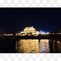 寿州古城夜景之通淝门