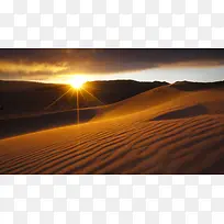 天空，自然，沙漠，沙子，夕阳
