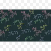 多彩竹子背景纹理图