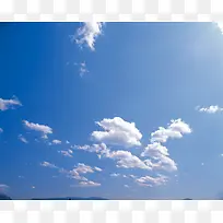 晴天蓝天白云