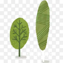 手绘小清新植物
