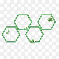 端午节多边形粽子边框
