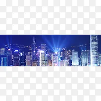 炫酷灯光夜景海报背景图片