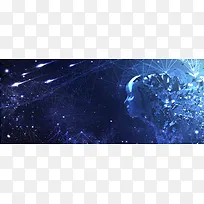 VR大气科技科幻蓝色banner