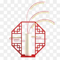 中国风古风传统古典摆件铃兰花花瓶