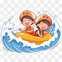 夏天漂流卡通人物