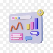 3D立体数据分析数据报表财务报告金融
