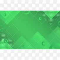 科技商务简约扁平绿色海报背景banner