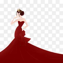 女神节时尚美女元素
