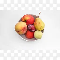 水果碗食物苹果桃子鸭梨