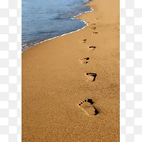 海边夏季海报背景