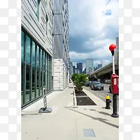 城市街道建筑汽车