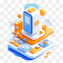 3D立体金融科技数据主机