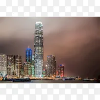 香港城市夜景图片