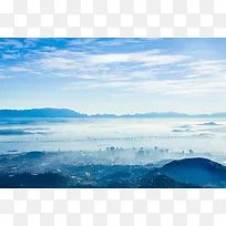 朦胧都市风景