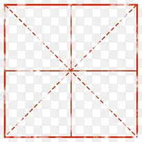 中国风复古红色田字格破
