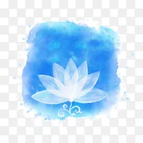 中式水墨荷花