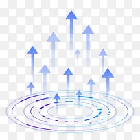 蓝色科技光圈效果
