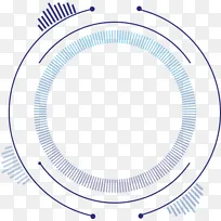 圆形卡通科技感线条