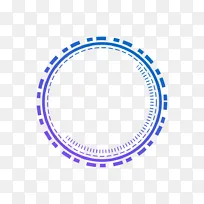圆形数据可视化元素边框图