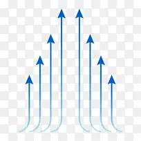 向上的气流箭头