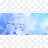 蓝色科技生物医疗分子banner