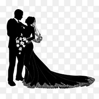 新婚夫妇剪影