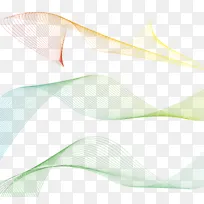 冷暖渐变文艺科技企业线条高科技风曲线