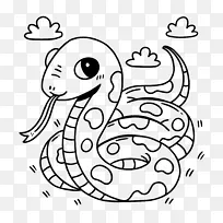 一条吐着蛇信的蛇